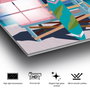 Wallity Cuadro decorativo de vidrio templado Multicolor 30 x 45 cm